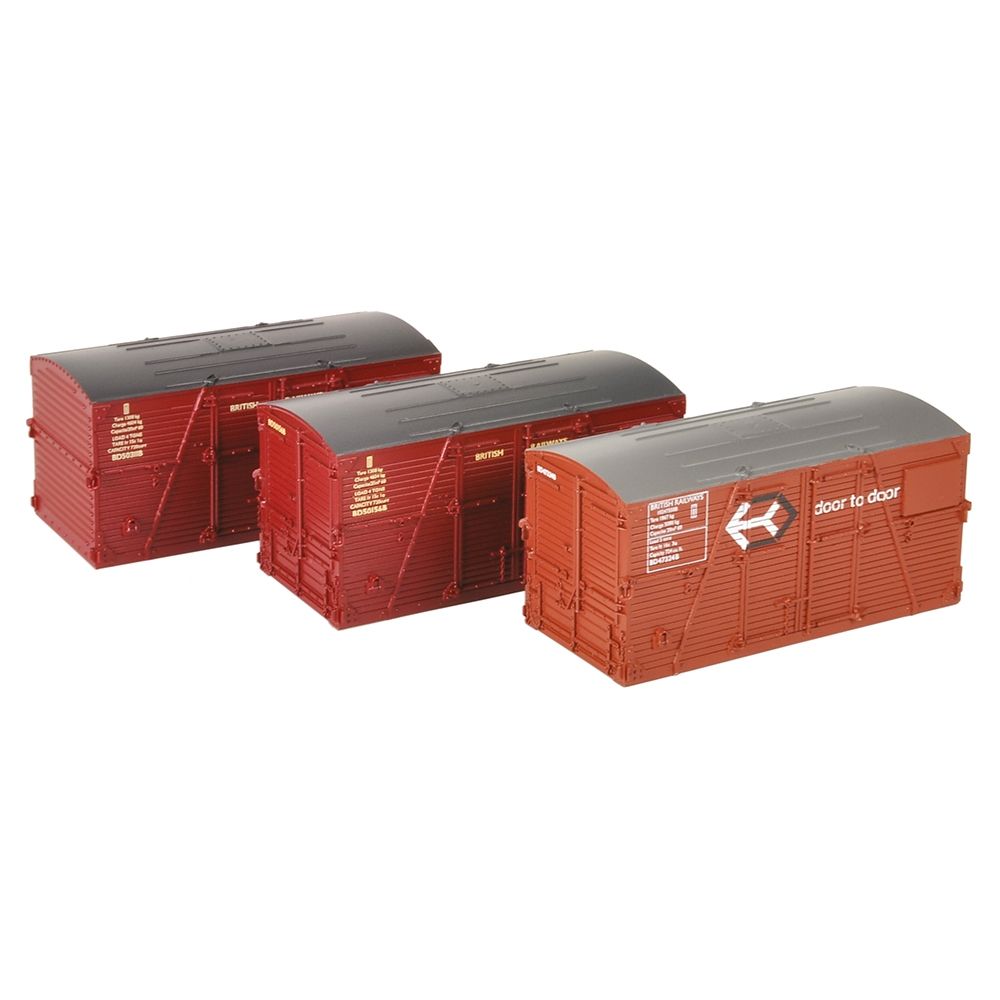 Type BD Containers BR Bauxite (x1) & BR Crimson (x2)