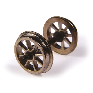 Metal Spoked Wagon Wheels (x10)