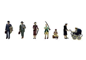 36-442 Post-War Era Figures Set B