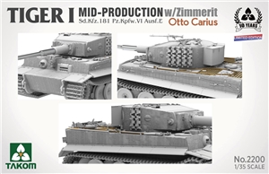 German Army Tiger I Mid Tank w/ Zimmerit & Otto Carius Figure LE