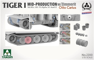 German Army Tiger I Mid Tank w/ Zimmerit & Otto Carius Figure LE