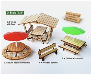 O Scale 10 pcs Picnic Set