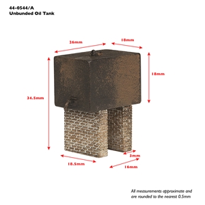 Unbunded Oil Tank Rusty Black