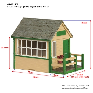 Narrow Gauge (OO9) Signal Cabin Green