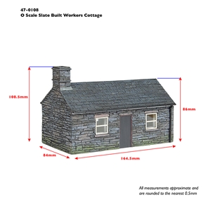 Narrow Gauge (NG7) Slate Built Workers Cottage