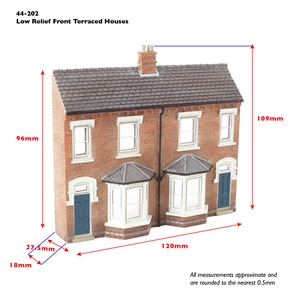 Low Relief Front Terraced Houses