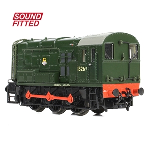 371-013ASF Class 08 13269 BR Green (Early Emblem) SOUND FITTED - ANGLE 