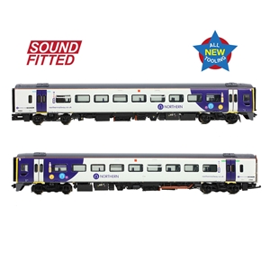 371-858SF Class 158 2-Car DMU 158844 Northern SOUND FITTED-2