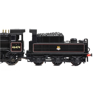 372-626B - LMS Ivatt 2MT 46474 BR Lined Black (Early Emblem) - 2