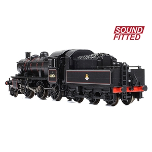 372-626BSF - LMS Ivatt 2MT 46474 BR Lined Black (Early Emblem) SOUND FITTED - 3