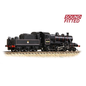 372-626BSF - LMS Ivatt 2MT 46474 BR Lined Black (Early Emblem) SOUND FITTED - 5