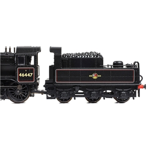 372-628A - LMS Ivatt 2MT 46447 BR Lined Black (Late Crest) - 3