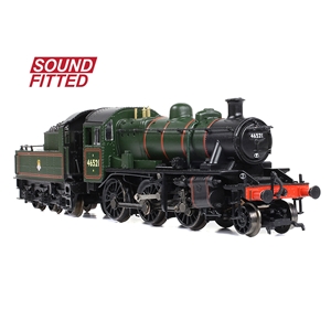 372-630SF - LMS Ivatt 2MT 46521 BR Lined Green (Early Emblem) SOUND FITTED - 2