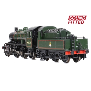 372-630SF - LMS Ivatt 2MT 46521 BR Lined Green (Early Emblem) SOUND FITTED - 4