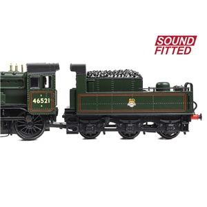 372-630SF - LMS Ivatt 2MT 46521 BR Lined Green (Early Emblem) SOUND FITTED - 5