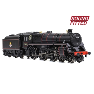 372-727ASF - BR Standard 5MT with BR1B Tender 73109 BR Lined Black (Early Emblem) SOUND FITTED - 2