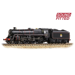 372-727ASF - BR Standard 5MT with BR1B Tender 73109 BR Lined Black (Early Emblem) SOUND FITTED