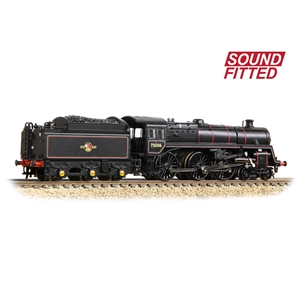 372-729ASF - BR Standard 5MT with BR1 Tender 73006 BR Lined Black (Late Crest) SOUND FITTED - 1