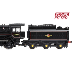 372-729ASF - BR Standard 5MT with BR1 Tender 73006 BR Lined Black (Late Crest) SOUND FITTED - 2