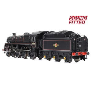 372-729ASF - BR Standard 5MT with BR1 Tender 73006 BR Lined Black (Late Crest) SOUND FITTED - 3