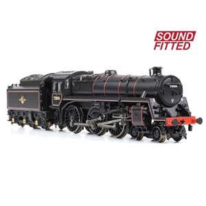 372-729ASF - BR Standard 5MT with BR1 Tender 73006 BR Lined Black (Late Crest) SOUND FITTED - 4
