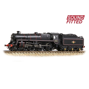 372-729ASF - BR Standard 5MT with BR1 Tender 73006 BR Lined Black (Late Crest) SOUND FITTED