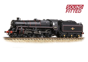 372-729ASF - BR Standard 5MT with BR1 Tender 73006 BR Lined Black (Late Crest) SOUND FITTED
