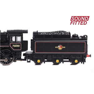 372-729SF - BR Standard 5MT with BR1 Tender 73050 BR Lined Black (Late Crest) SOUND FITTED - 4