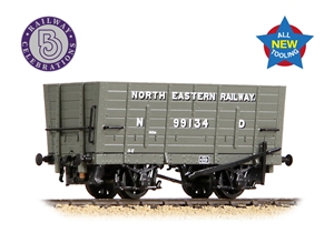 373-375A NER P7 Coal Hopper North Eastern Railway Grey (ND)