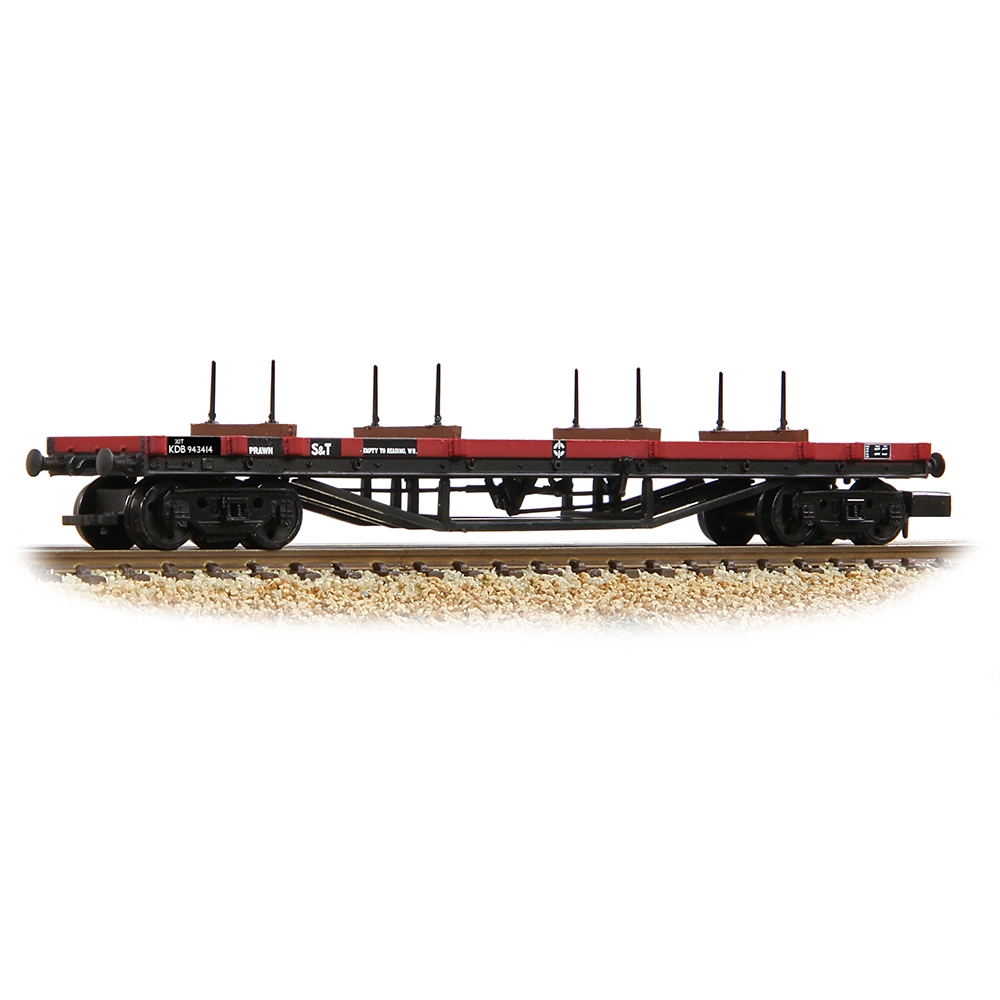 30T 'Prawn' Bogie Bolster BR Gulf Red [WL]