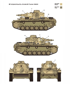 German Army Panzer III Ausf N "Afrika Korps" Medium Tank
