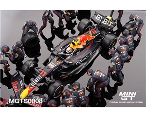 Red Bull RB18 S.Perez 2022 Abu Dhabi GP Pit Crew Set Ltd Ed. (Inc.Car)