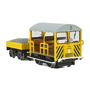 Wickham Type 27 Trolley Car BR Departmental Yellow (Wasp Stripes)