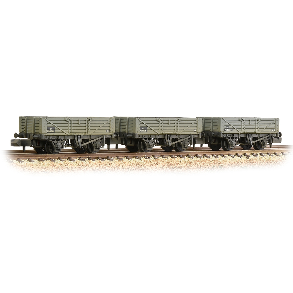 5 Plank 3-Wagon Pack BR Grey (Early) [W]