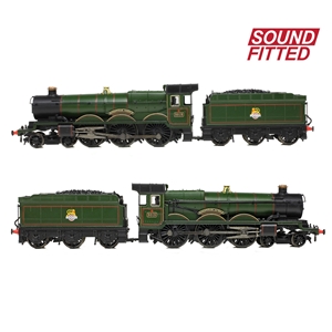 GWR 4073 'Castle' 5015 'Kingswear Castle' BR Lined Green Early Emblem