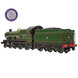 GWR 4073 'Castle' 4082 'Windsor Castle' GWR Lined Green (Shirtbutton)
