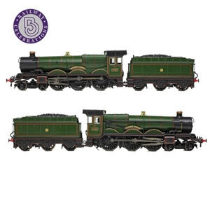 GWR 4073 'Castle' 4082 'Windsor Castle' GWR Lined Green (Shirtbutton)