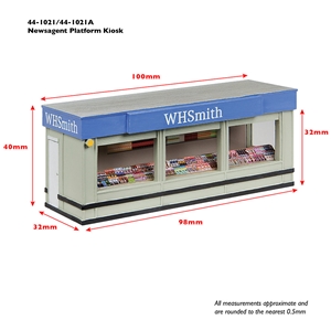 Newsagent Platform Kiosk - Orange & Brown