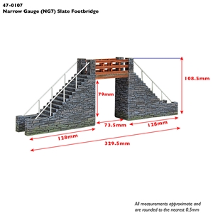 Narrow Gauge (NG7) Slate Footbridge