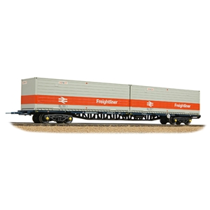 BR FFA Inner Flat BR Blue, 2 x Type N Freightliner Containers