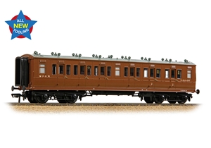 39-861- LNWR 50ft Arc Roof Composite Corridor M&GN Brown
