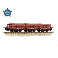 Dinorwic Slate Wagons with sides 3-Pack Red [WL]