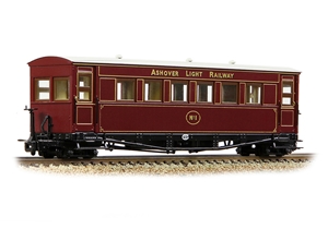 394-025 Gloucester Bogie Coach Ashover L. R. Crimson