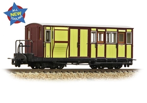 394-081 - Ffestiniog Railway Brake Third No. 2 FR Yellow & Crimson