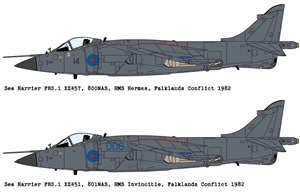 British Royal Navy Sea Harrier FRS.1 V/STOL Strike Fighter