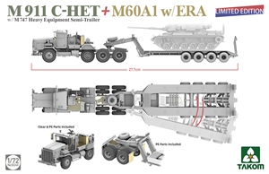 US Army M911/M747 Heavy Equipment Transporter + M60A1 w/ ERA