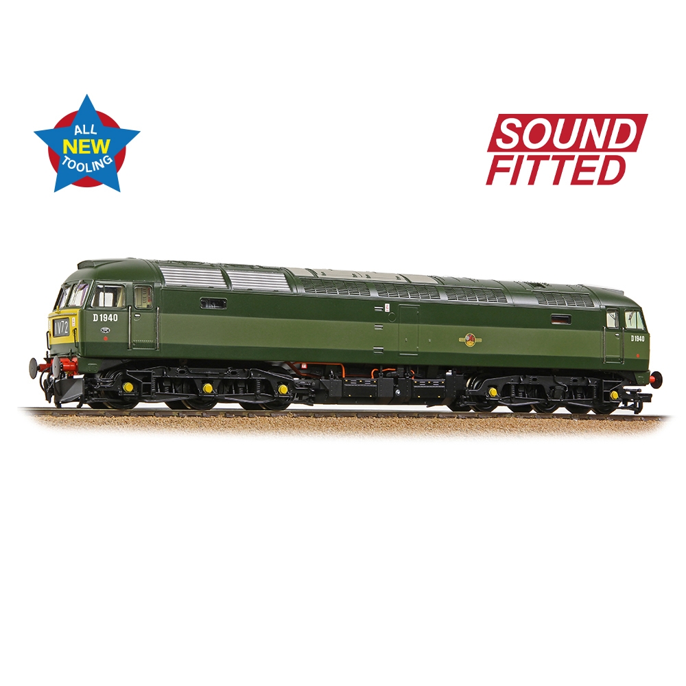 Class 47/0 D1940 BR Two-Tone Green (Small Yellow Panels)