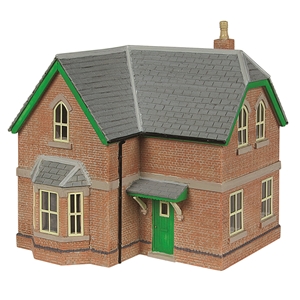 Railway House - Green & Cream