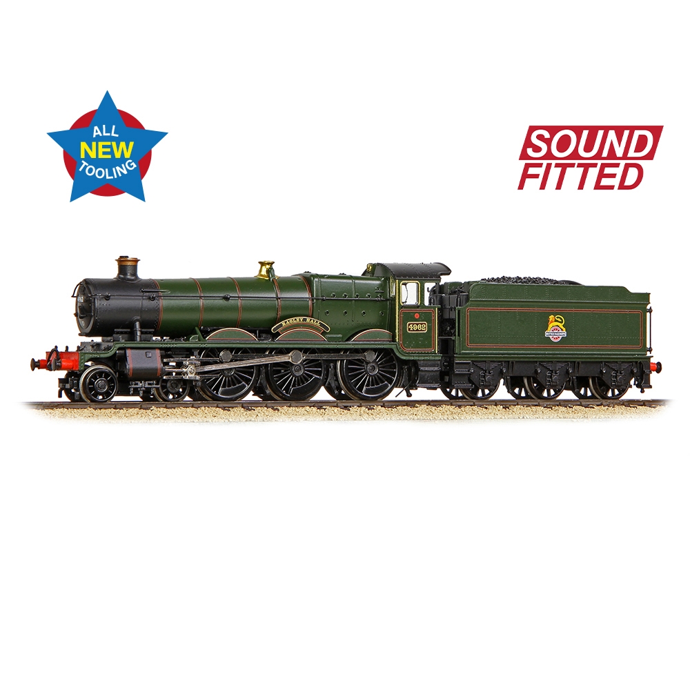 GWR 49XX 'Hall' 4962 'Ragley Hall' BR Lined Green (Early Emblem)