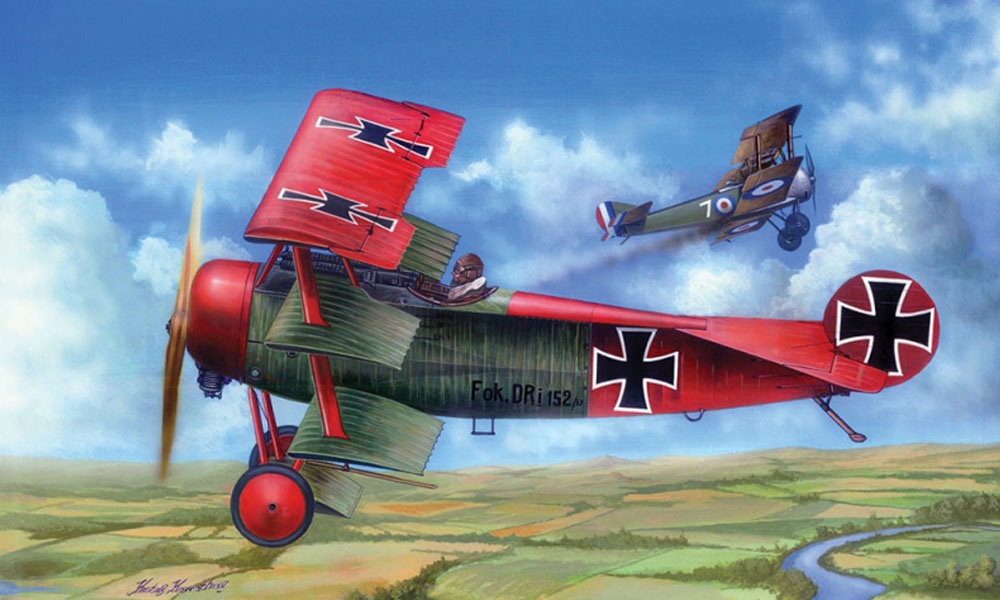 German Air Force Fokker Dr I WWI Fighter Aircraft